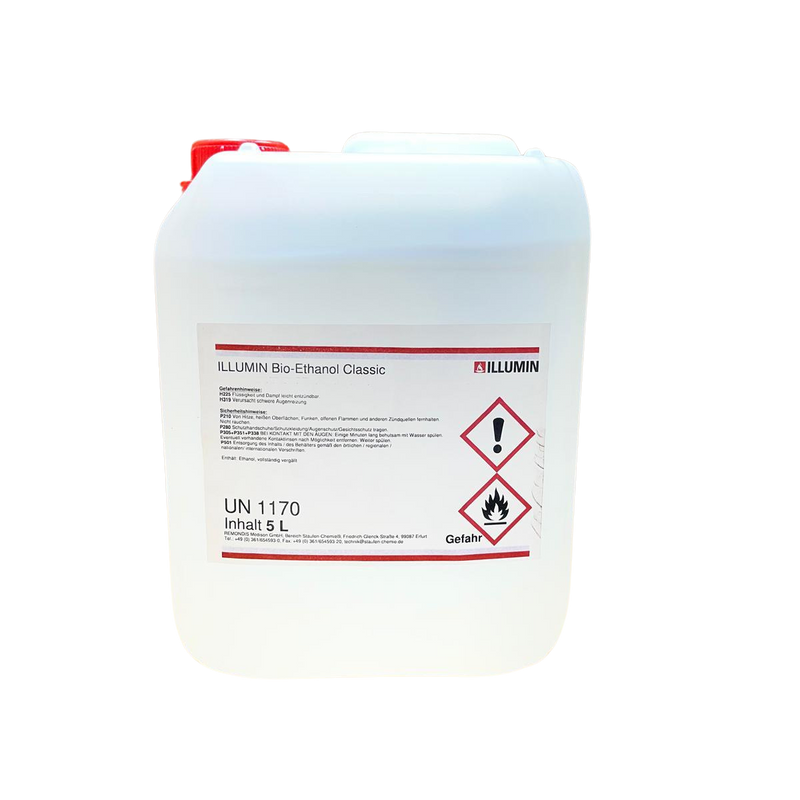 5 Liter Bio-Ethanol Bio-Alkohol ILLUMIN 99,9%