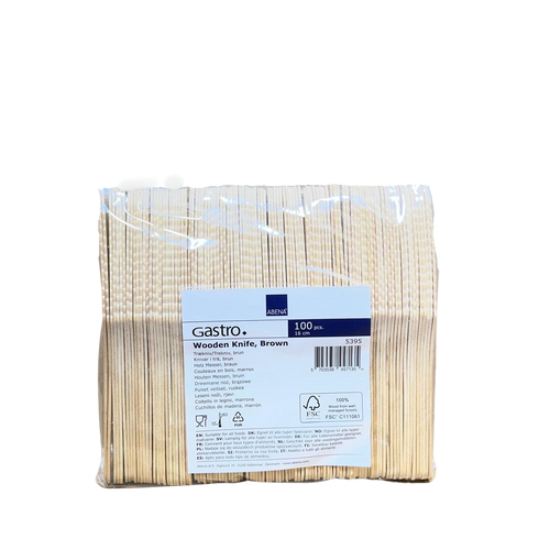 Messer einweg Holz 16,5 cm 2000 Stück