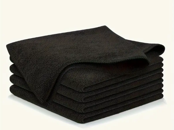 20 x Mikrofasertücher SCHWARZ 40 x 40cm Profiqualität ST Gastro Microfasertuch