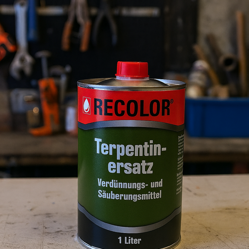 RECOLOR Terpentinersatz 1L – Verdünner & Reinigungsmittel für Pinsel & Farben