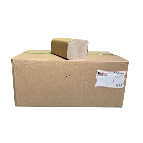 Falthandtücher, ca 25 x 23 cm, 1-lg., 5000 Stück natur eco