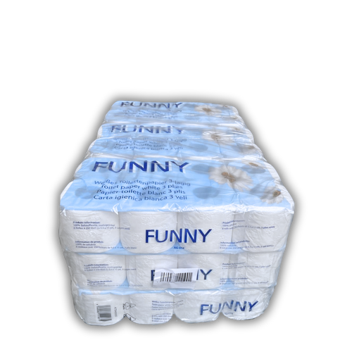 Toilettenpapier Zellstoff 72 x250 Bl. 3-lg. weiß