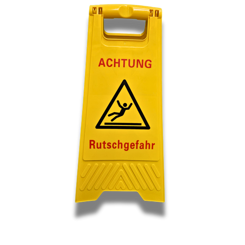 Warnschild VORSICHT RUTSCHGEFAHR