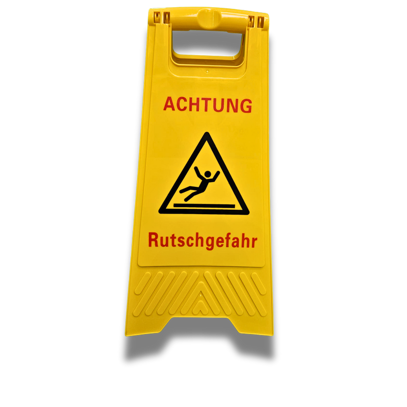 Warnschild VORSICHT RUTSCHGEFAHR