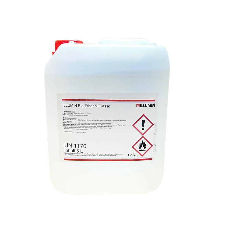 5 Liter Bio-Ethanol Bio-Alkohol ILLUMIN 99,9%