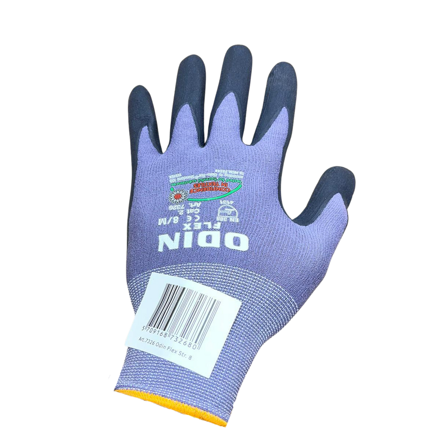 Montagehandschuh Flex Feinstrickhandschuh Größe 8 (M) Cat 2 Nitrilbeschichtung