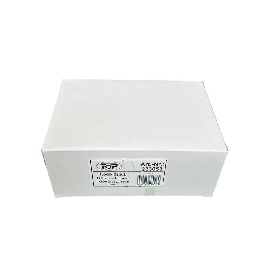 Rührstäbchen Holz 190 mm 1.000 Stück