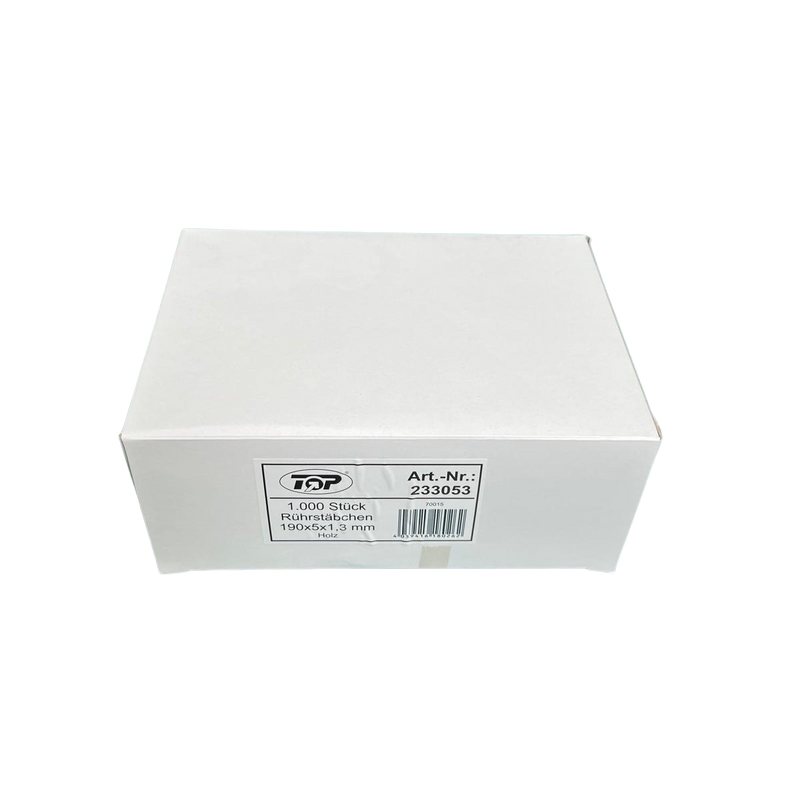 Rührstäbchen Holz 190 mm 1.000 Stück