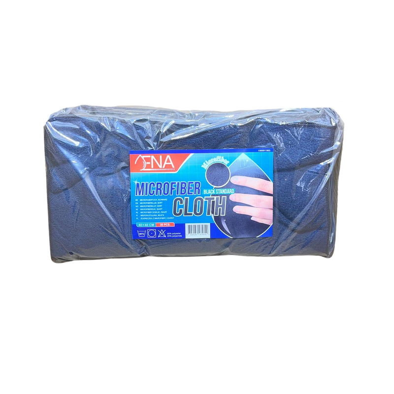 20 x Mikrofasertücher SCHWARZ 40 x 40cm Profiqualität ST Gastro Microfasertuch