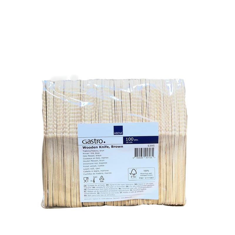 Messer einweg Holz 16,5 cm 2000 Stück