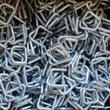 1000 ST. Verschlußschnallen Stahl verzinkt für Polyester-Umreifungsband