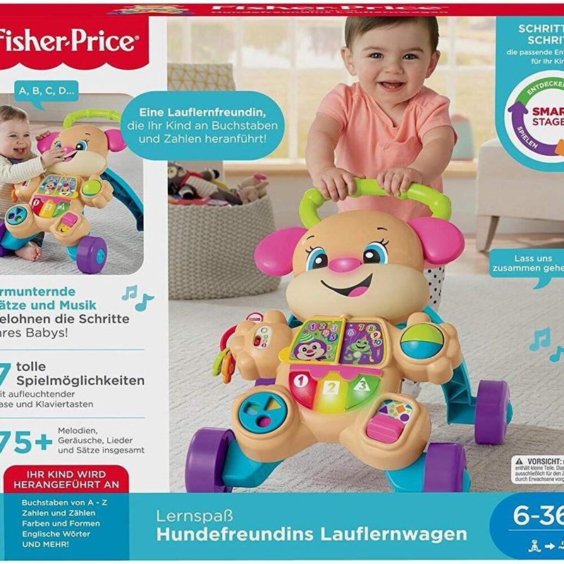 Fisher-Price Lernspaß Hundefreundin Lauflernwagen (6-36 Monate)