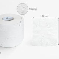 Toilettenpapier 64 x 200 Bl. 3 lg. Zellstoff hochweiß geprägt