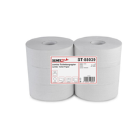 Toilettenpapier Jumbo 2-lg. 25 cm 6 R 55% weiß [SEMYtop ST-88039]